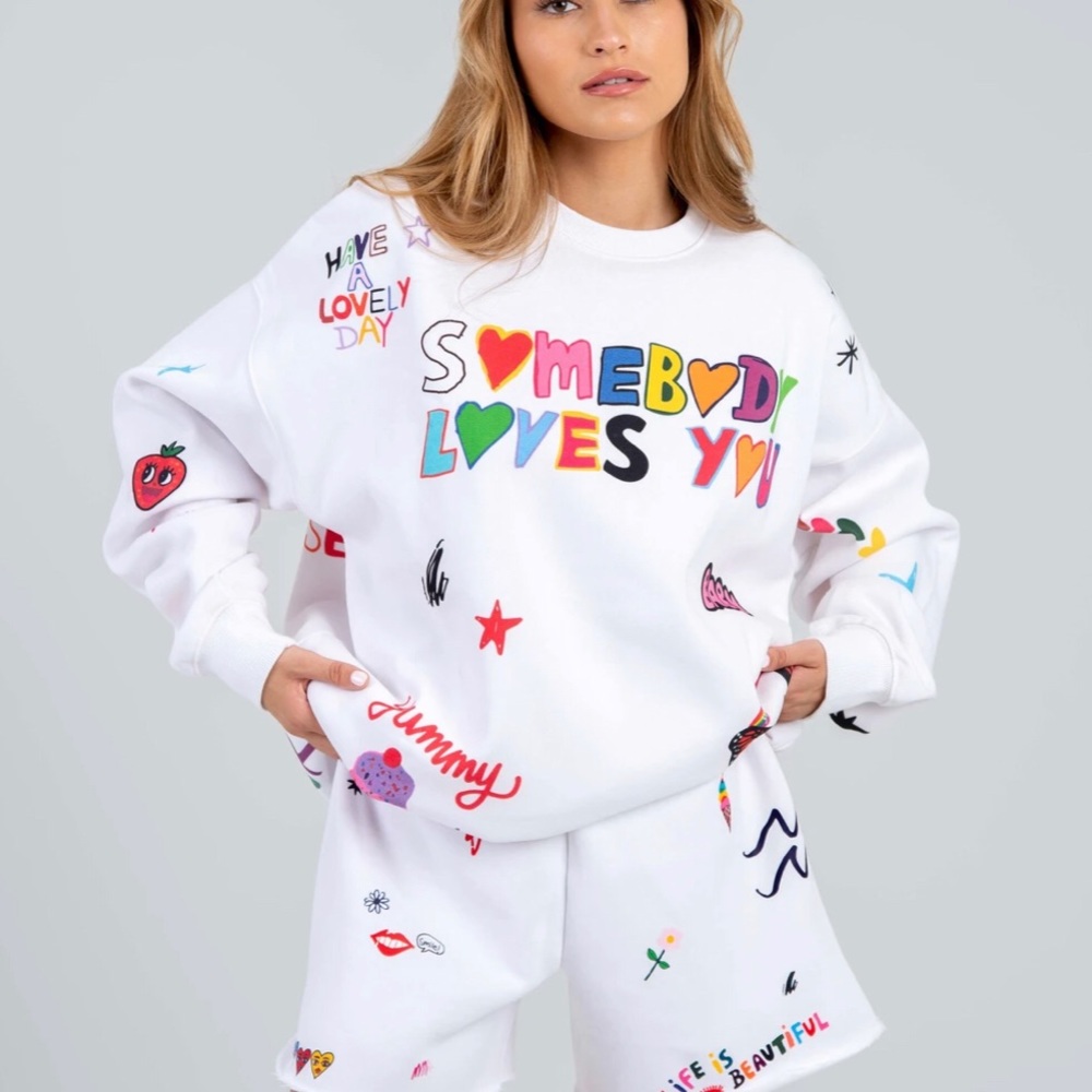 mayfair x @iscreamcolour somebody loves you crewneck